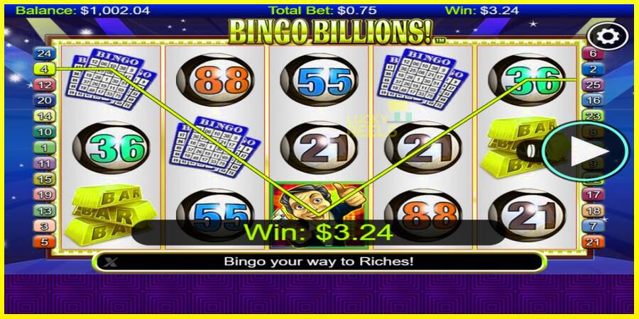 Bingo Billions מכונת משחק לכסף, תְמוּנָה 3