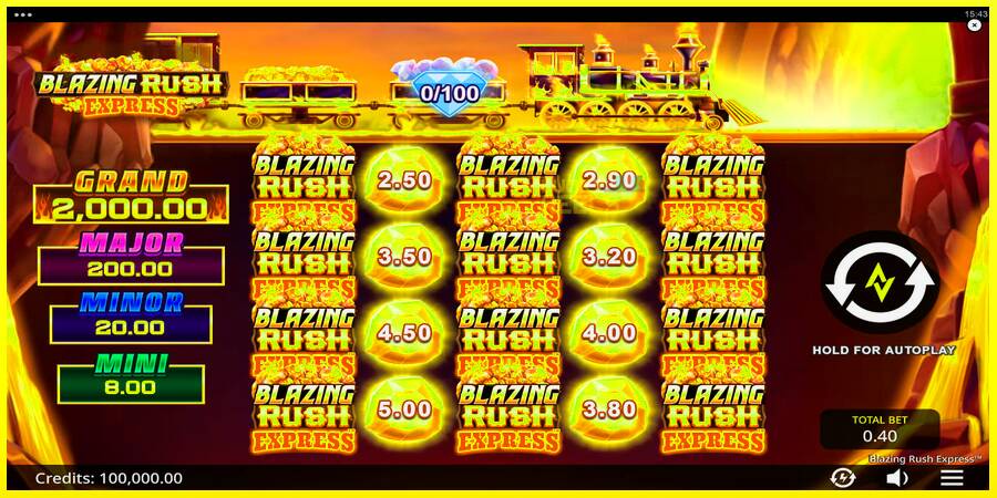 Blazing Rush Express מכונת משחק לכסף, תְמוּנָה 1