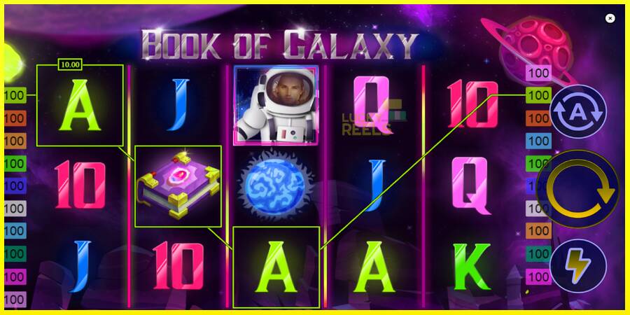 Book of Galaxy מכונת משחק לכסף, תְמוּנָה 3