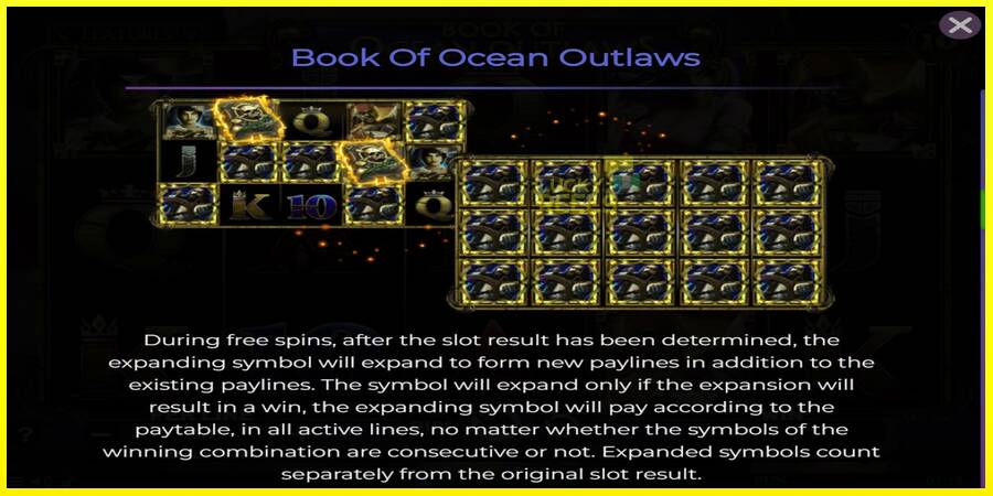 Book of Ocean Outlaws מכונת משחק לכסף, תְמוּנָה 5