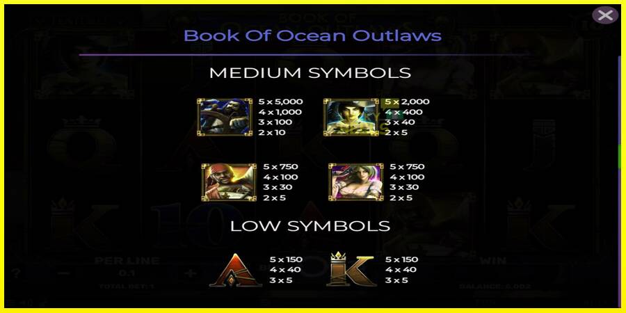 Book of Ocean Outlaws מכונת משחק לכסף, תְמוּנָה 6