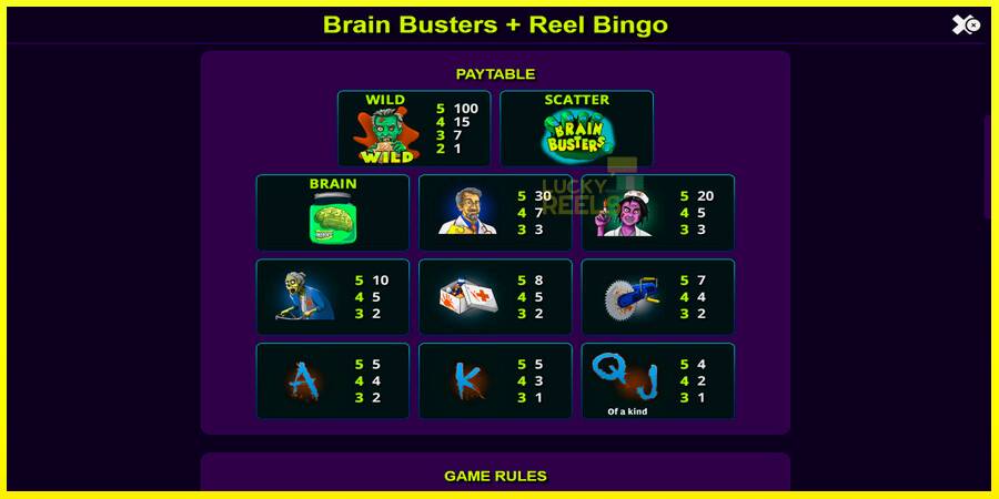 Brain Busters מכונת משחק לכסף, תְמוּנָה 6