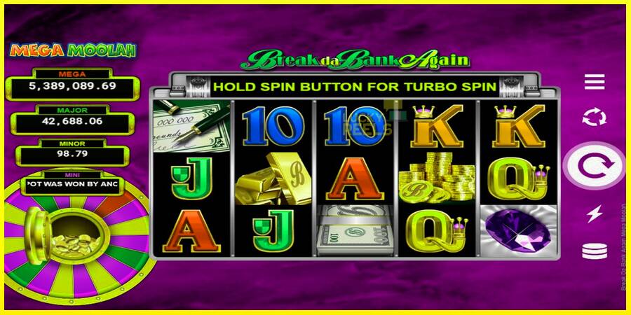 Break Da Bank Again Mega Moolah מכונת משחק לכסף, תְמוּנָה 2