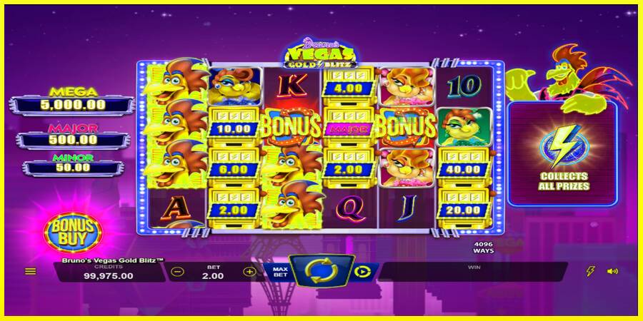 Brunos Vegas Gold Blitz מכונת משחק לכסף, תְמוּנָה 1