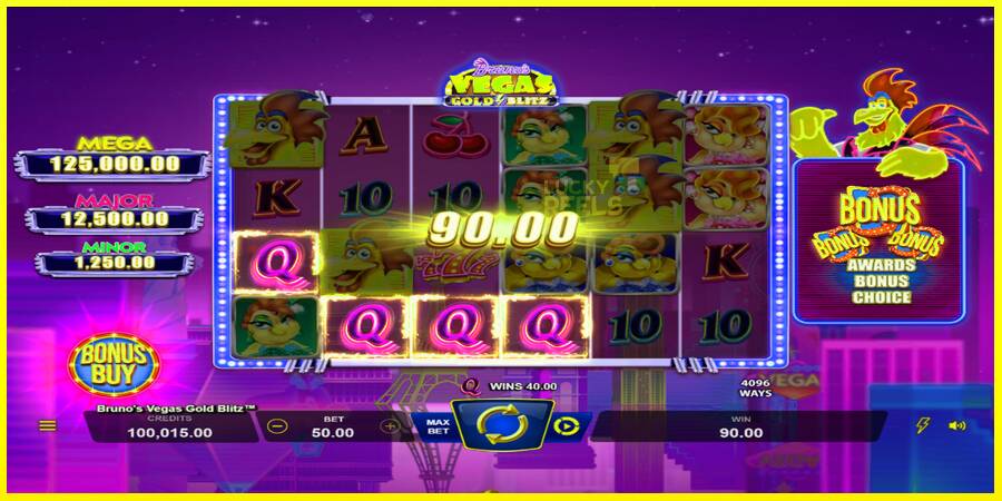 Brunos Vegas Gold Blitz מכונת משחק לכסף, תְמוּנָה 2