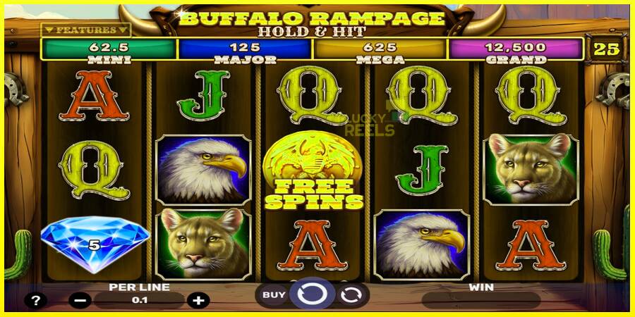 Buffalo Rampage Hold & Hit מכונת משחק לכסף, תְמוּנָה 2