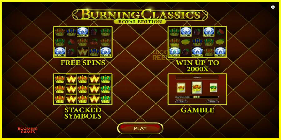 Burning Classics Royal Edition מכונת משחק לכסף, תְמוּנָה 1