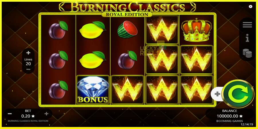 Burning Classics Royal Edition מכונת משחק לכסף, תְמוּנָה 2