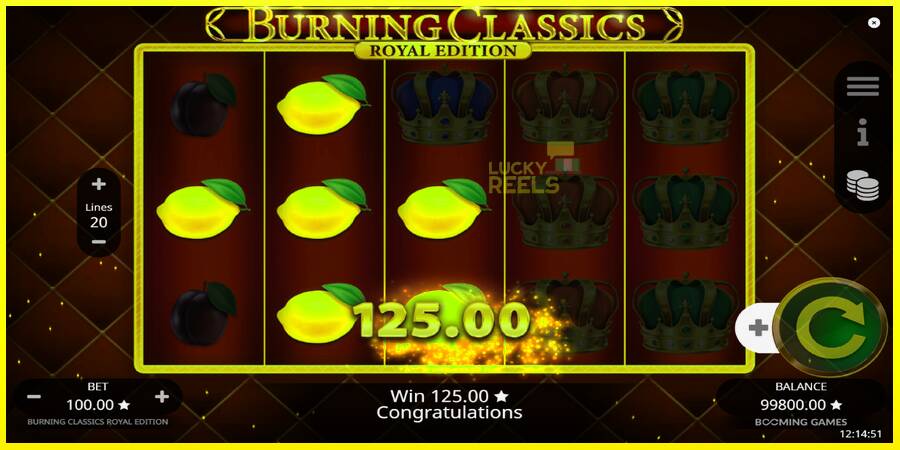 Burning Classics Royal Edition מכונת משחק לכסף, תְמוּנָה 3