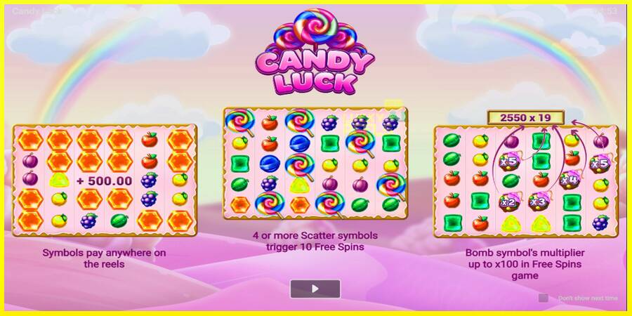 Candy Luck מכונת משחק לכסף, תְמוּנָה 1