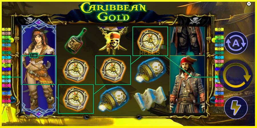 Caribbean Gold. מכונת משחק לכסף, תְמוּנָה 3