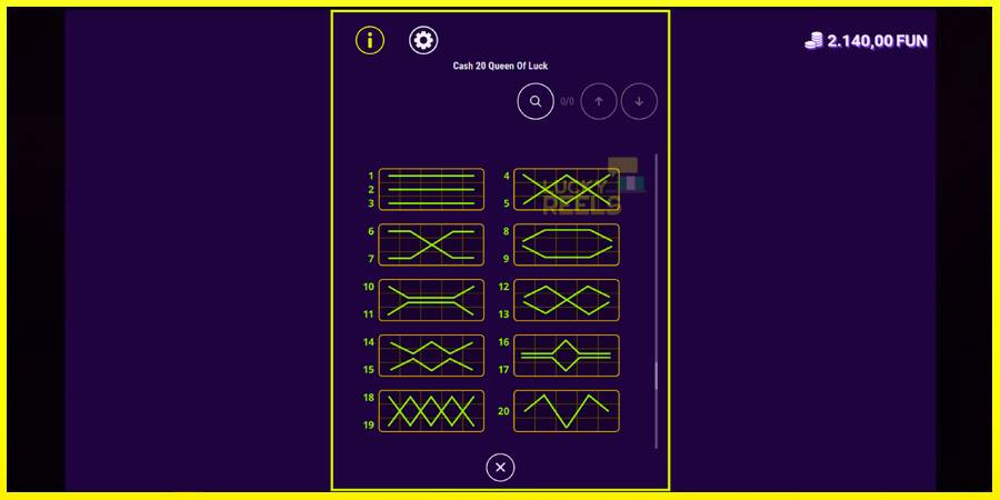 Cash 20 Queen of Luck מכונת משחק לכסף, תְמוּנָה 7