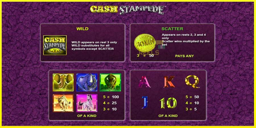 Cash Stampede מכונת משחק לכסף, תְמוּנָה 2