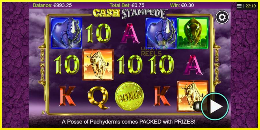 Cash Stampede מכונת משחק לכסף, תְמוּנָה 3