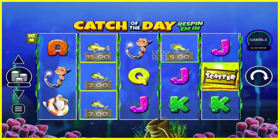 Catch of the Day Respin Em In מכונת משחק לכסף, תְמוּנָה 1