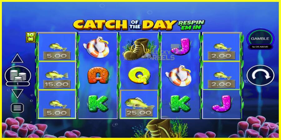 Catch of the Day Respin Em In מכונת משחק לכסף, תְמוּנָה 2