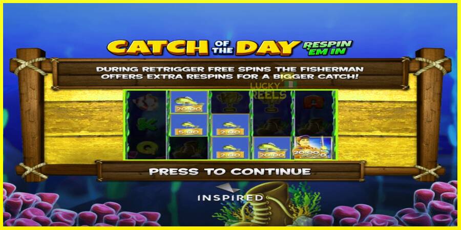 Catch of the Day Respin Em In מכונת משחק לכסף, תְמוּנָה 4