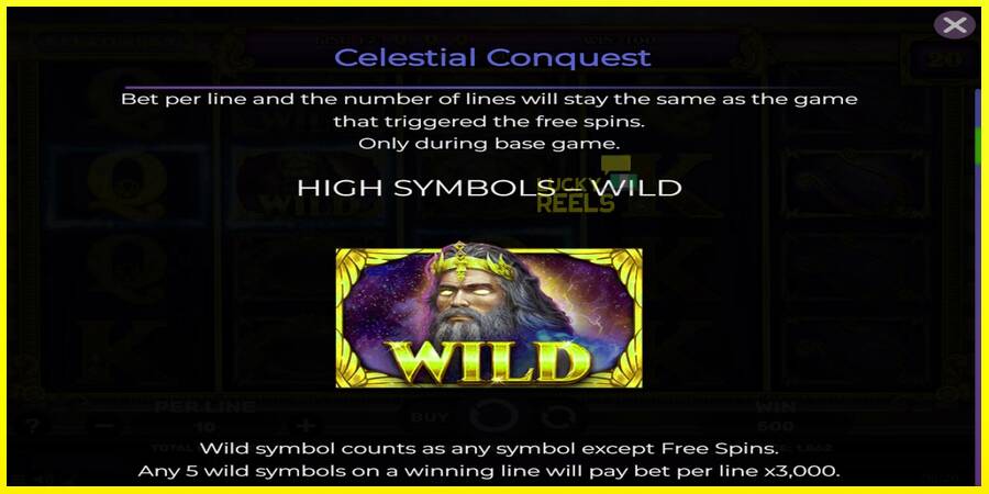 Celestial Conquest מכונת משחק לכסף, תְמוּנָה 5