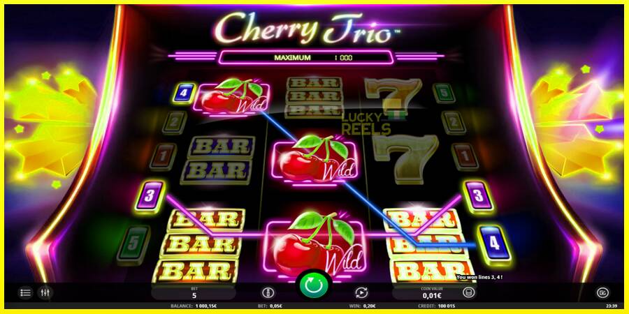 Cherry Trio מכונת משחק לכסף, תְמוּנָה 3