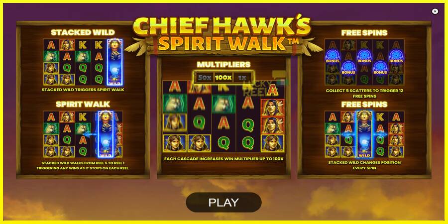 Chief Hawk’s Spirit Walk מכונת משחק לכסף, תְמוּנָה 1