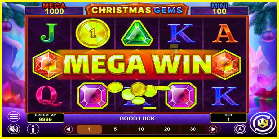 Christmas Gems Hold & Win מכונת משחק לכסף, תְמוּנָה 3