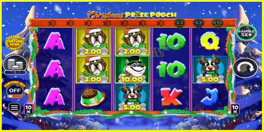 Christmas Prize Pooch מכונת משחק לכסף, תְמוּנָה 1