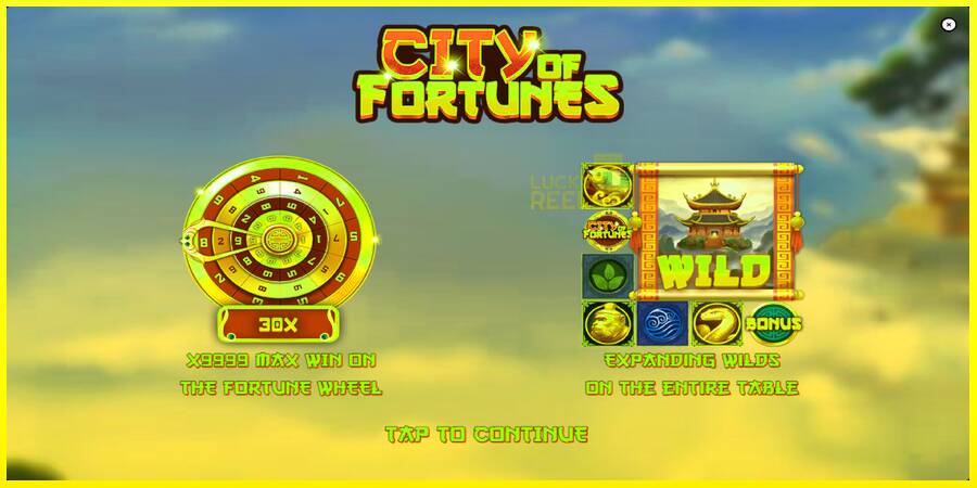 City of Fortunes מכונת משחק לכסף, תְמוּנָה 1