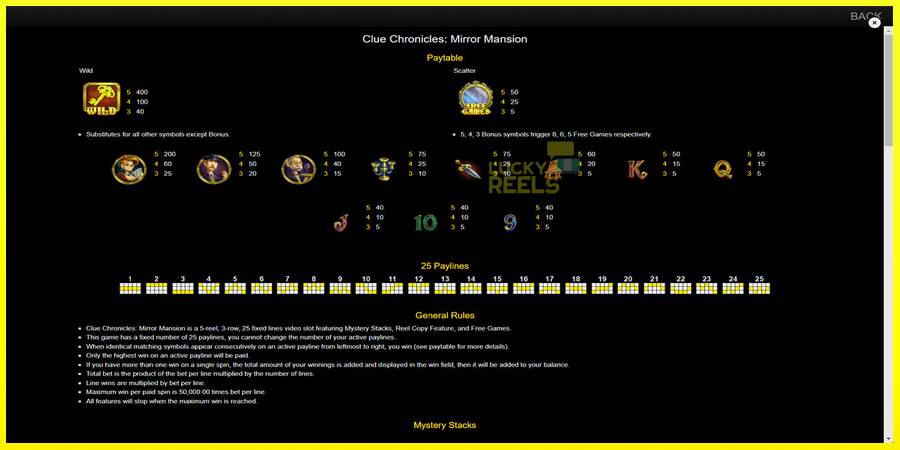 Clue Chronicles: Mirror Mansion מכונת משחק לכסף, תְמוּנָה 7