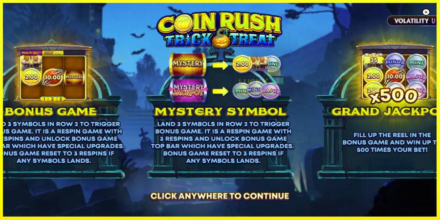 Coin Rush: Trick o Treat מכונת משחק לכסף, תְמוּנָה 1