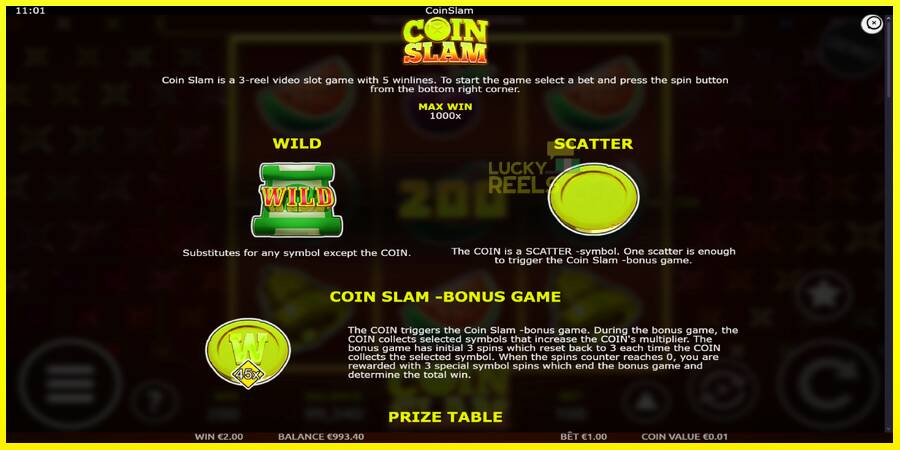 Coin Slam מכונת משחק לכסף, תְמוּנָה 5