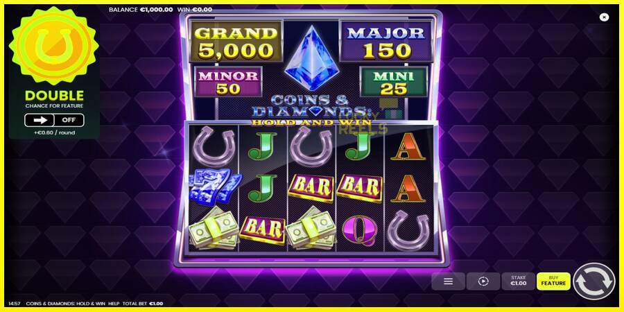 Coins & Diamonds: Hold and Win מכונת משחק לכסף, תְמוּנָה 2