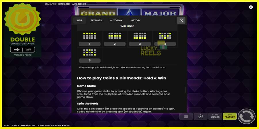 Coins & Diamonds: Hold and Win מכונת משחק לכסף, תְמוּנָה 7