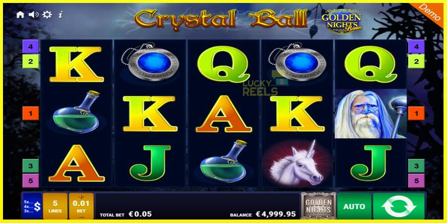 Crystal Ball Golden Nights מכונת משחק לכסף, תְמוּנָה 1