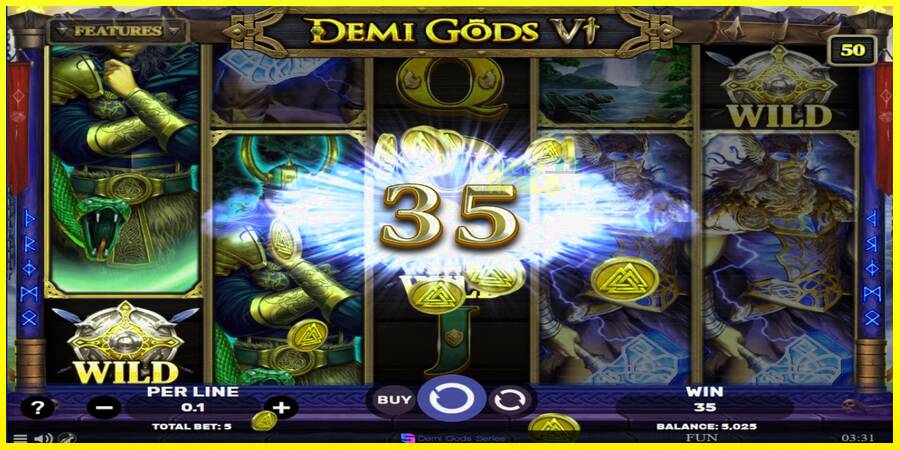 Demi Gods 6 מכונת משחק לכסף, תְמוּנָה 3