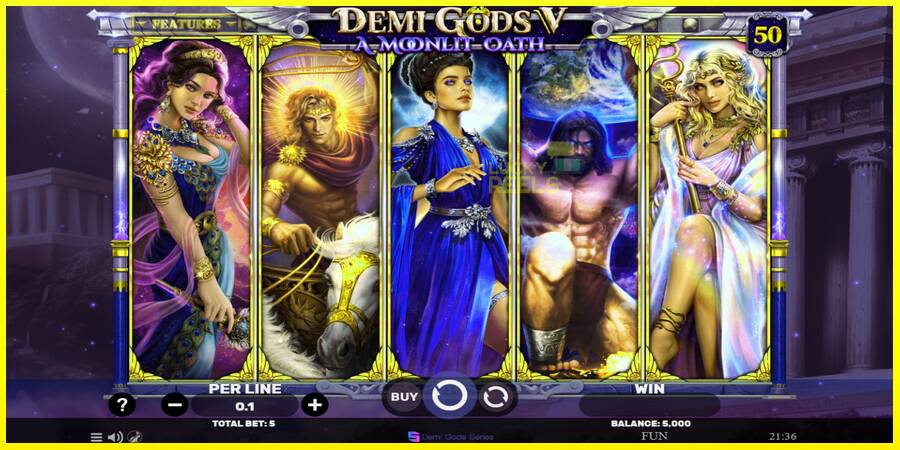 Demi Gods V – A Moonlit Oath מכונת משחק לכסף, תְמוּנָה 2