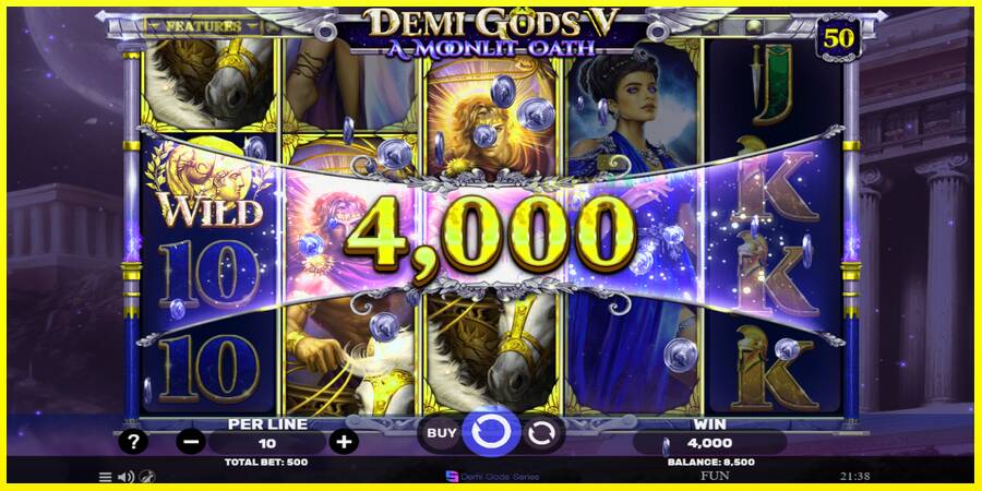 Demi Gods V – A Moonlit Oath מכונת משחק לכסף, תְמוּנָה 4