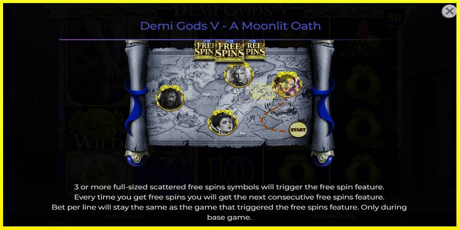 Demi Gods V – A Moonlit Oath מכונת משחק לכסף, תְמוּנָה 5