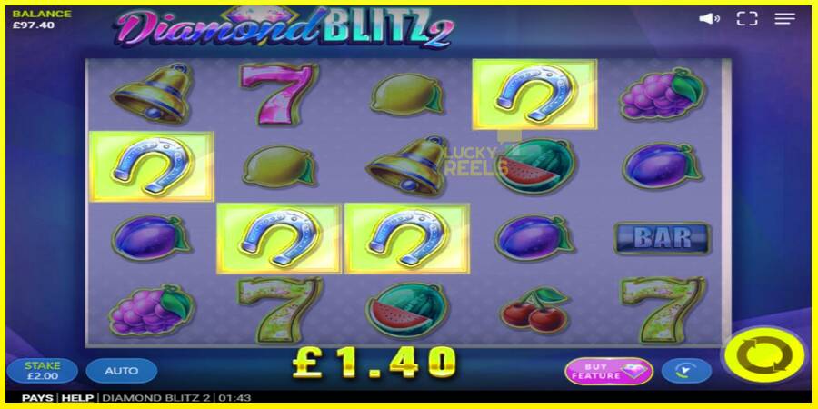 Diamond Blitz 2 מכונת משחק לכסף, תְמוּנָה 3