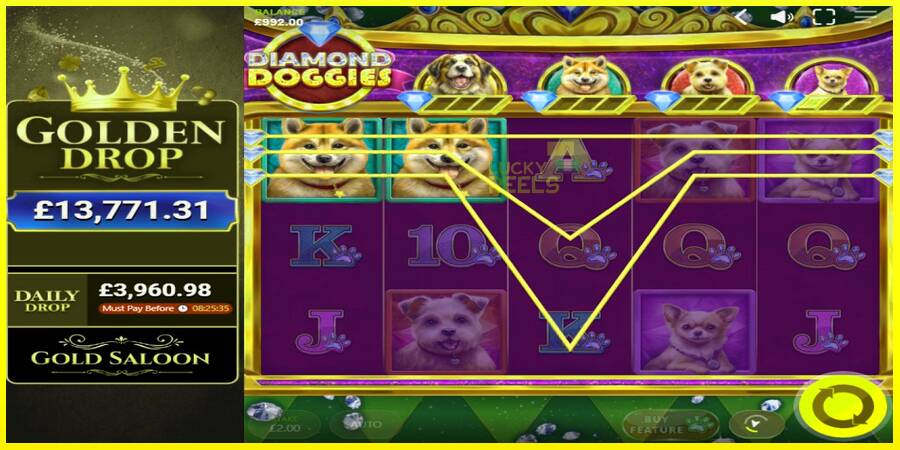 Diamond Doggies מכונת משחק לכסף, תְמוּנָה 2