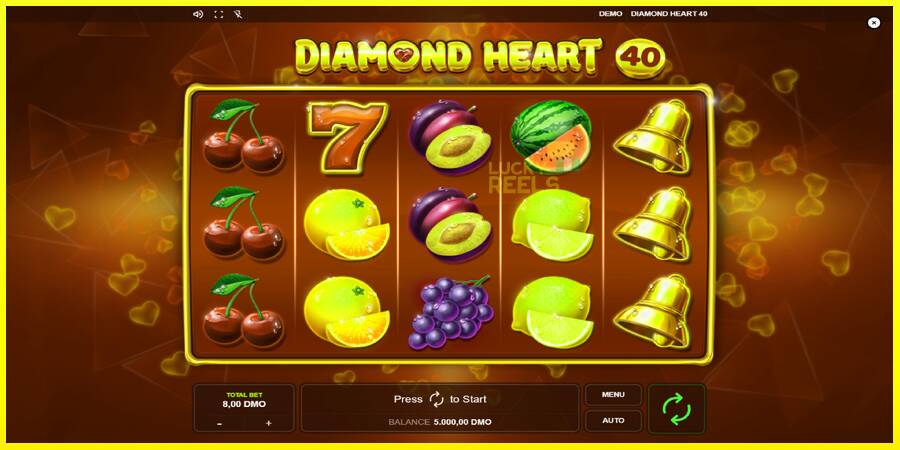 Diamond Heart 40 מכונת משחק לכסף, תְמוּנָה 1