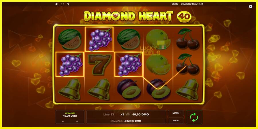 Diamond Heart 40 מכונת משחק לכסף, תְמוּנָה 2