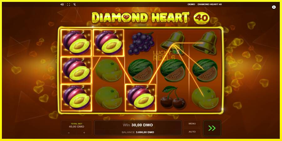 Diamond Heart 40 מכונת משחק לכסף, תְמוּנָה 3