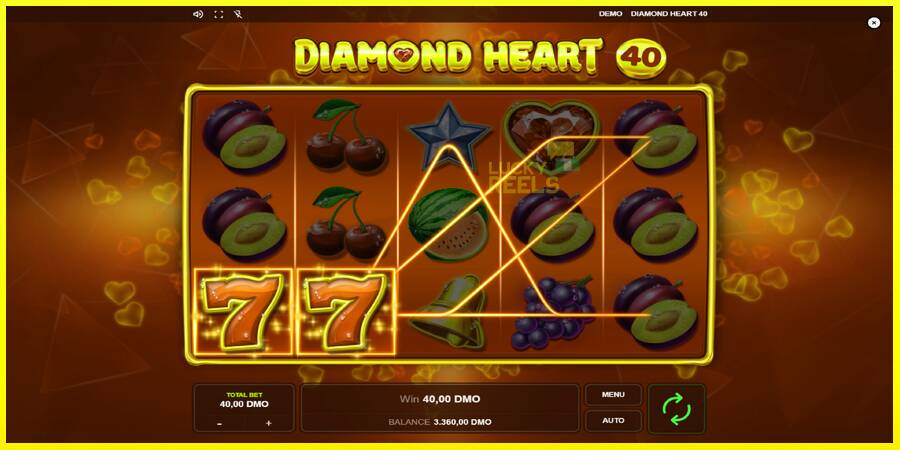 Diamond Heart 40 מכונת משחק לכסף, תְמוּנָה 4