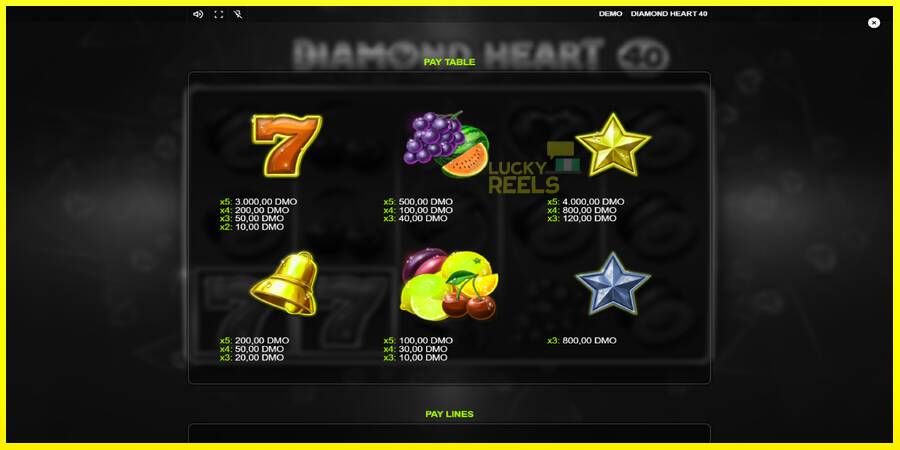 Diamond Heart 40 מכונת משחק לכסף, תְמוּנָה 5