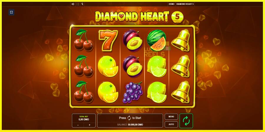 Diamond Heart 5 מכונת משחק לכסף, תְמוּנָה 1