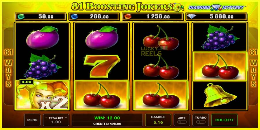 Diamond Mystery - 81 Boosting Jokers מכונת משחק לכסף, תְמוּנָה 3