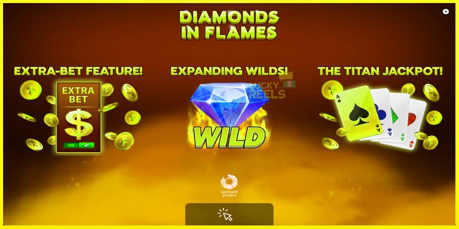 Diamonds in Flames מכונת משחק לכסף, תְמוּנָה 1