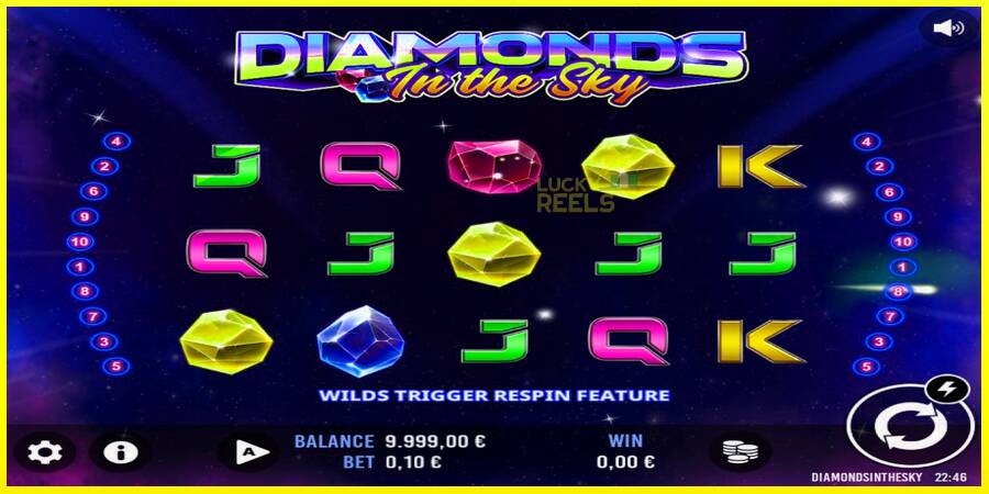 Diamonds In The Sky מכונת משחק לכסף, תְמוּנָה 1