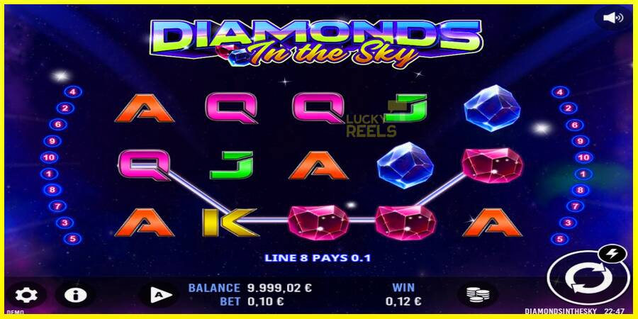 Diamonds In The Sky מכונת משחק לכסף, תְמוּנָה 2