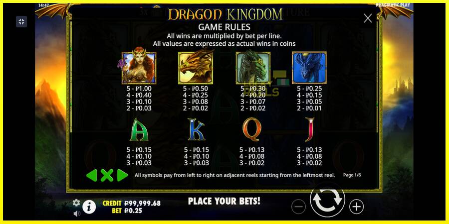 Dragon Kingdom מכונת משחק לכסף, תְמוּנָה 4